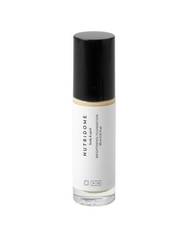 Nutridome | Illuminating Foundation | Hyaluronic Acid, Wheat Extract, Snail Mucus | Hydrates | Nourishes | Conceals Minor Imperfections | Shade: Almond | Olive Skin | 30ml