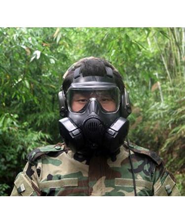 WorldShopping4U Tactical Airsoft Paintball Full Face Protection Dual Fan Mask M50 BK - Ultimate Comfort & Safety - Buy Online on GoSupps.com