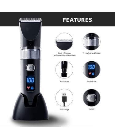 Shop Professional Cordless Hair Clippers for Men - USB Rechargeable Waterproof Haircut Kit & Beard Trimmer - Buy Online on GoSupps.com