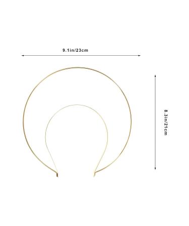 Lurrose Gold Goddess Headpiece | Bridal Wedding Headband for Halloween Cosplay | Tiara Crown Headwear | Style 1 - Buy Online on GoSupps.com