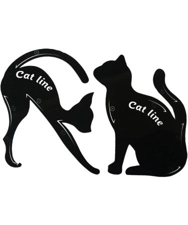 POPETPOP Stencils 2pcs Eyeshadow Stencil Cat Eye Stencil Eyeliner Stencil Template Auxiliary Tool Eye Makeup Set - Buy Online on GoSupps.com