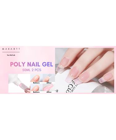 Makartt Poly Nail Extension Gel: Nail Thickening Acrylic Extension - Starter Polish Pink & Cheeky - Buy Online on GoSupps.com