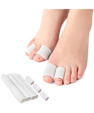 Soft Toe Cushion Tubes 4Pcs Breathable Fabric Sleeves for Corns, Blisters, and Calluses - Buy Online on GoSupps.com