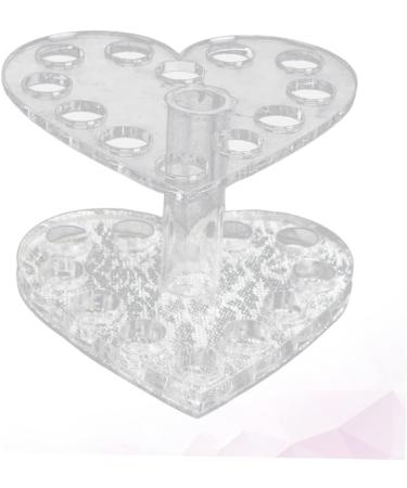 Mikinona 1pc Nail Art Penholder Nail Art Brush Holder Makeup Pen Stand Art Painting Pen Stand Manicure Pen Holder Pen Display Stand Holder No Bend Hair Clips Heart-shaped Makeup Brush 8.7x8.5cm Silver - Buy Online on GoSupps.com