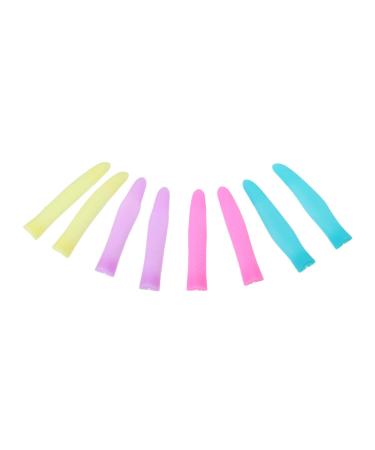 minkissy 4 Pairs Cuticle Nipper Handle Sleeve Scissor Tip Protectors Scissors Sewing Cat Nail Caps Scissors Sleeve DIY Scissor Cuticle Scissors Silica Gel Scabbard Embroidered