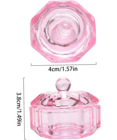 Octagonal Dappen Dish Cup Crystal Glass Glassware Tool for Nail Art Manicure Care Acrylic Powders & Liquids - Buy Online on GoSupps.com