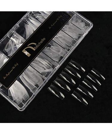Clear Coffin Nails Tips - Michelle Nail Tips for Acrylic Nails Professional  504pcs Half Cover Ballerina French Nail Tips with Box  False Fake Nail Tips for Nail Salons Home  12 Sizes (L Ballerina C) Long Coffin Clear