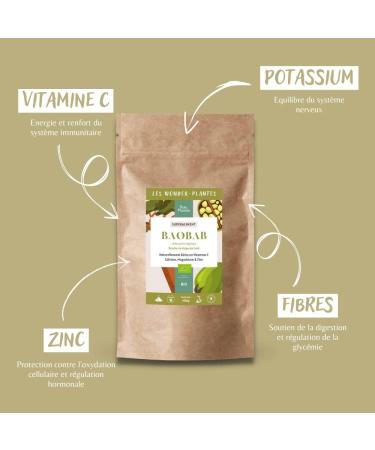 Baobab organic powder 500g - Rich in vitamin C natural antioxidant fall for this superfood with a subtly tart taste - Buy Online on GoSupps.com
