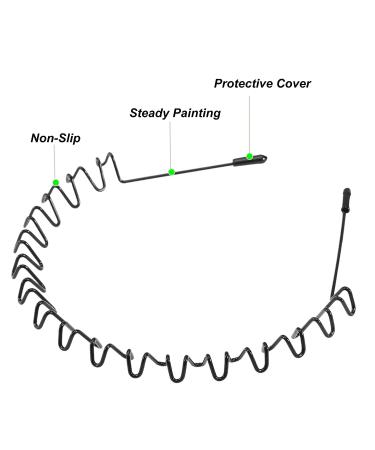 Spring Wavy Metal Hair Bands | Non Slip Unisex Headband for Men and Women | Fashion Sports Hairband - Buy Online on GoSupps.com