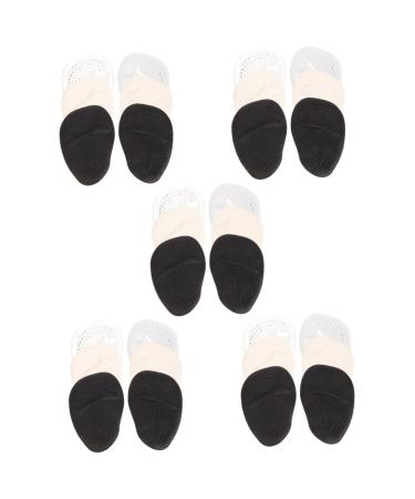 Gatuida 15 Pairs Non-Slip Forefoot Pad High Heel Cushion Front Palm Pad Gel Foot Pads Metatarsal Forefoot Cushions Gel Insoles Metatarsal Foot Pads Half Size Pad High Heels Miss