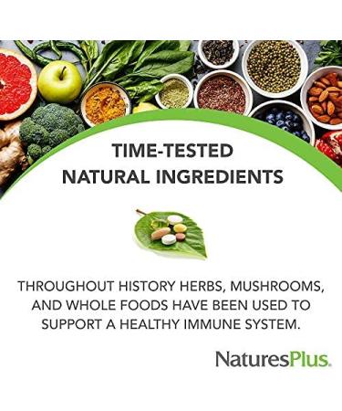 Nature's Plus Immune Mushroom Capsules - 60 Count for Boosting Immunity - Buy Online on GoSupps.com