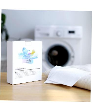 CLISPEED 144 Sheets Color Paper Laundry Paper Washing Paper Clothes Wash and Care White Whitex3pcs 28*11CMx3pcs - Buy Online on GoSupps.com