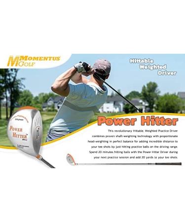 MOMENTUS Power Hitter 310 Weighted Golf Driver for Increased Shot Distance | Right Hand Golf Club Trainer and Practice Equipment - Buy Online on GoSupps.com