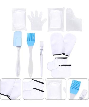 Minkissy 1 Set Moisturizing Gloves Paraffin Wax Gloves Hand Feet Care Treatment Mitts Paraffin Wax Bath Liners for Men Women (Random Color 1) White - Buy Online on GoSupps.com