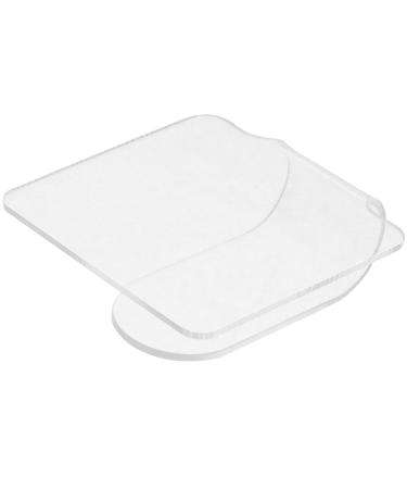 Palette de Maquillage Acrylique Transparente pour Fond de Teint et Nail Art Palette de M lange Portable L g re Surface Lisse Facile Nettoyer pour Cosm tiques et Manucure