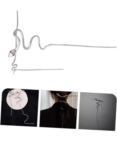 minkissy Accessory Hair Tassel Styling Metal Snake for Back Long Women with Girls Holder Pin Dangle Vintage Tool Stick - Buy Online on GoSupps.com