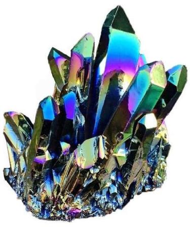 Jewellery Irregular Natural Colorful Rainbow Quartz Crystal Cluster Crystal Ore Rock Minerals Geode Specimen Home Decor Specimen - Buy Online on GoSupps.com