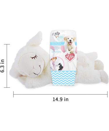 All for Paws Heartbeat Soft Toys for Dogs - Beige Sheep | Small Dog Toys for Behavioral Training & Puppy Relief - Buy Online on GoSupps.com