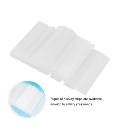 50-Piece Nail Art Color Card - Transparent Nail Tips Display Sticks for Home & Studio - Buy Online on GoSupps.com