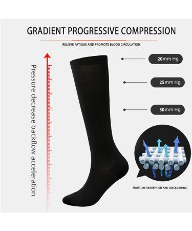 Buy 4 Pairs Oversize Compression Stockings for Women | Colorful Medical Support Socks | Breathable Elastic Nylon Travel & Sports Socks (2XL/3XL/4XL) - Buy Online on GoSupps.com