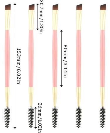 Tadipri 5 Pieces Eyelash Comb Eyebrow Brush Eyelash Brush Double-ended Eyebrow Brush for Modifying Eyebrows and Eyelashes - Buy Online on GoSupps.com