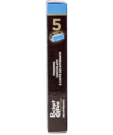 Pocket Coffee Espresso Coffee praline with decaffeinated DEK espresso liquid fine whole milk chocolate and semi-bitter 5 pralines - Buy Online on GoSupps.com
