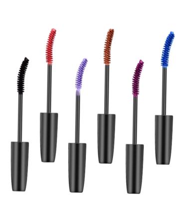 FOMIYES 6pcs Colored Mascara Women Mascara Eyelash Mascara Ultra-fine Mascara Long Lasting Mascara Cream Abs
