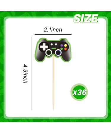 HOKPA Video Game Controller Cupcake Toppers 36Pcs Game Cupcake Picks for Game Themed Anniversary Baby Shower Birthday Party Decorations - Buy Online on GoSupps.com
