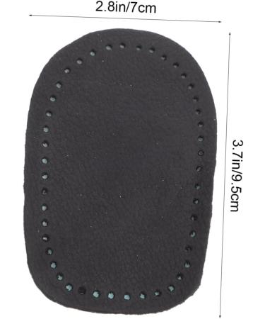 NOLITOY Heel Pad Set - 8 Pairs Shock-Absorption Rear Half Pads for High-Heeled Shoes - Comfort Sole Inserts in Black (9.52x7x0.8cm) - Perfect for Foot Support - Buy Online on GoSupps.com