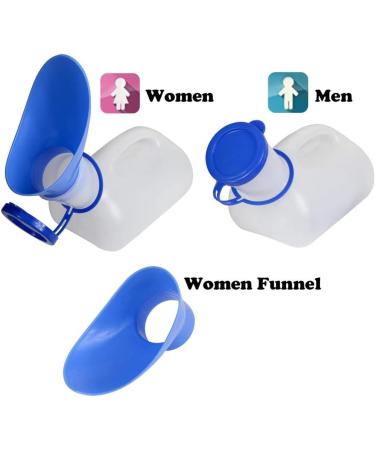 ytrew Unisex Potty Urinals for Car Toliet Urinal Pot for Men and Women Portable Pee Bottle with a Lid and Funnel Leakproof Urinals for Car Travel Camping Outdoor - Buy Online on GoSupps.com