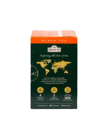 Ahmad Tea Mango Magic - Black Tea with Real Mango Pieces - 20 Individually Packaged Aroma-Sealed Tea Bags - Premium Quality Fruit Tea - Buy Online on GoSupps.com