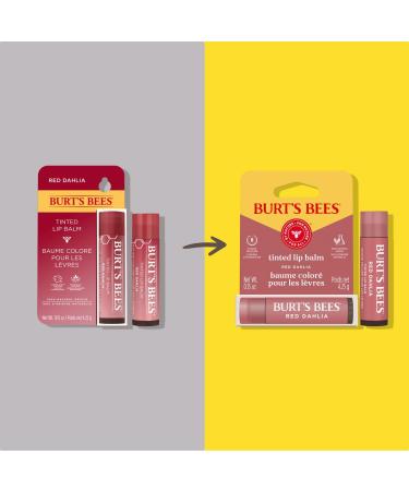 Burt's Bees Tinted Lip Balm Red Dahlia Blister 0.15oz - Buy Online on GoSupps.com