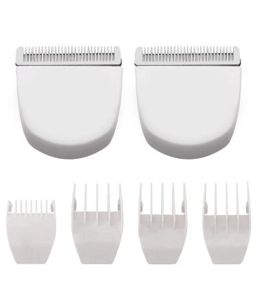 2 PACK White Professional Peanut Clipper/Trimmer Snap On Replacement Blades #2068-300-Fits Compatible with Professional Peanut Hair Clipper White 2 Pack