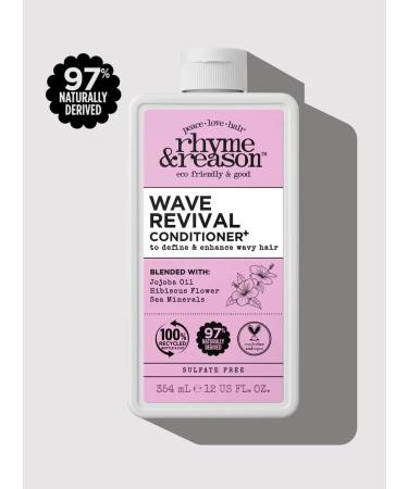 Rhyme & Reason Wave Revival Shampoo & Conditioner Set - Define & Enhance Wavy Hair | Vegan Cruelty-Free 13 Fl. Oz. Each - Buy Online on GoSupps.com