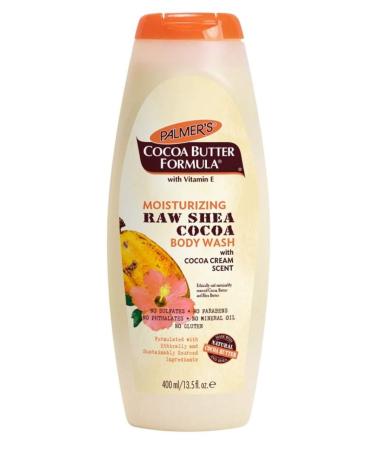 Palmer's Cocoa Butter Formula Moisturizing Raw Shea Cocoa Body Wash with Cocoa Cream Scent 17 fl oz (500 ml)