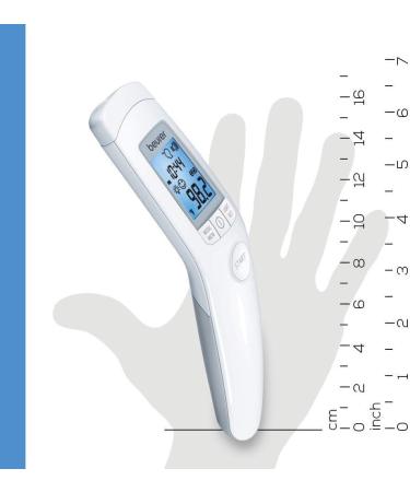 Beurer 3-in-1 Digital Thermometer - Non-Contact Infrared Thermometer w/Memory Slots - Large Display w/Fever Alarm High Accuracy Forehead Thermometer for Adults and Kids (Forehead) - Buy Online on GoSupps.com