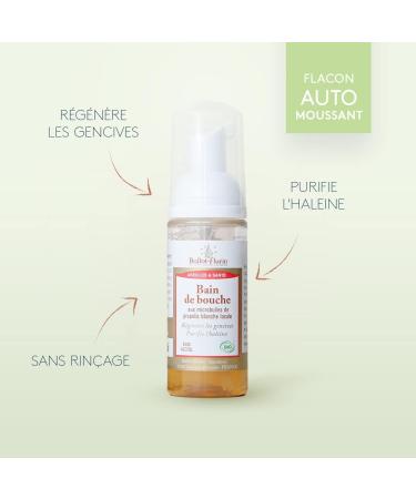 Ballot-Flurin - Bain de Bouche ultra-naturel la propolis BIO - R g n re les gencives & Purifie l haleine - Sans rin age - Flacon pompe auto-moussant - Fabriqu en France - Certifi Cosm bio - 50 ml - Buy Online on GoSupps.com