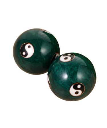 Beavorty 1 pair of health balls Hand massage Chinese handballs iron Massageball Baoding balls train Baoding Balls Sport Handball Cloisonne Massagekugel Fitness Balls