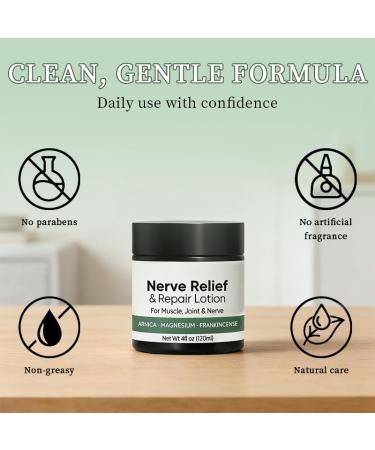 POLAR HAIR Nerve Relief Cream with Arnica Daily Comfort & Nourishing Lotion for Hands Feet Knees Neck & Back with Magnesium Cream Formula 3.5 oz (1 Pack) - Buy Online on GoSupps.com