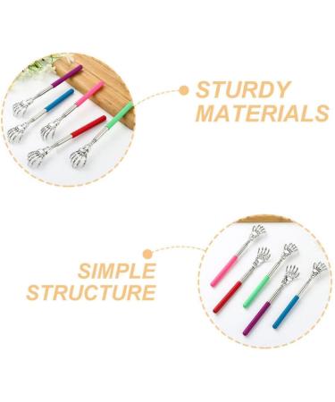 Buy Healvian Portable Telescopic Back Scratcher for Men & Women - Multi-Colored Extendable Hand Bone Design - Buy Online on GoSupps.com