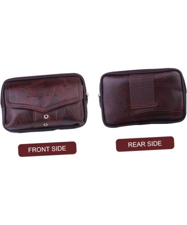 ETHZZLE Hip Sack Mobile Phone Bag Fanny Bag for Men Cellphone Purse Storage Pouch Chest Bag Sports Man Coin Purse Leather Wallet 17.8X10X4cm Coffee - Buy Online on GoSupps.com