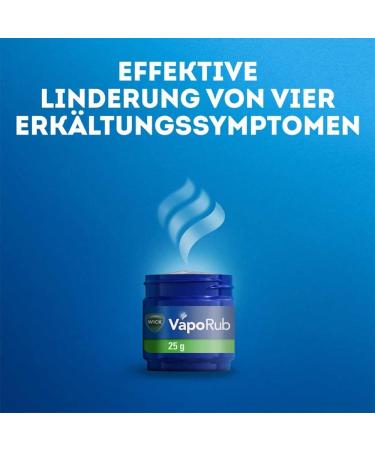Wick VapoRub Cold Ointment 25g - Soothing Relief for Cough & Congestion | Fast International Shipping - Buy Online on GoSupps.com