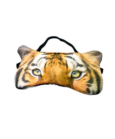 3D Cute Animal Funny Sleep Eye Mask for Kids Girls Men Women Soft Plush Tiger Blindfold Sleeping Mask for Plane Travel Yoga Office Snap Nap Eye Cover Eyeshade