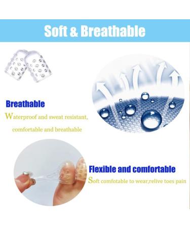 20 Pcs Silicone Toe Protectors for Corns Blisters & Ingrown Toenails - Breathable Gel Toe Caps for Men & Women - Transparent & Comfortable - Buy Online on GoSupps.com