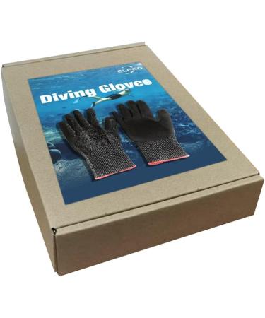 ELFGO Cut Resistant Diving Scuba Gloves - Ergonomic Water Gloves for Spearfishing, Surfing, Fishing (Extra Large) - Buy Online on GoSupps.com