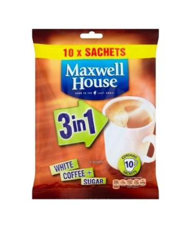 Maxwell House Instant Coffee One the Go White Coffee | FabFinds Mug (Instant 3 in 1 6 Pack)