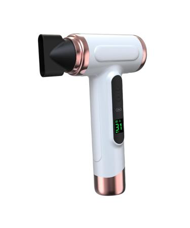 Milageto Cordless Electric Blow Dryer Hair Blower High Speed Accessories Portable Large Power Blow Dryer Cordless Hair Dryer for Salon White