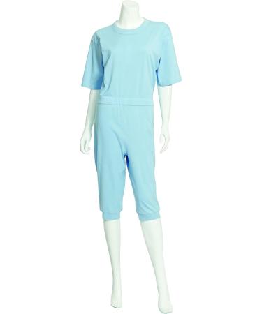 Suprima Nursing Overall Short Sleeve - Art. 4-710 - Light Blue - Size M | Comfortable Maternity Wear - Buy Online on GoSupps.com