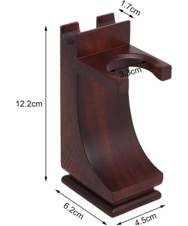 Premium Solid Wood Shaving Holder Stand for Razor & Brush | Organize Your Shaving Tools - International Shipping Available - Buy Online on GoSupps.com
