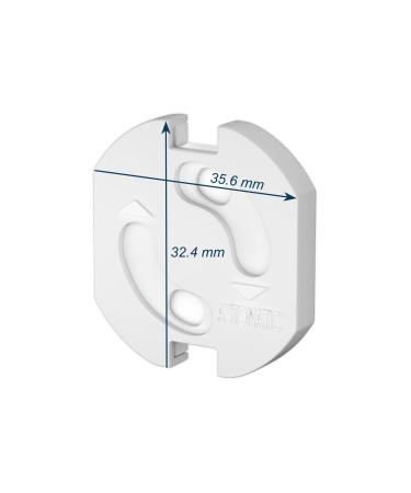 Hoffenbach Socket Safety Lock - 20x Childproof Safety Locks with Rotating Mechanism for Socket Protection | Ideal for Babies & Children - Buy Online on GoSupps.com